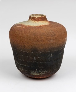 An Australian studio pottery vase, triangular monogram mark to base, ​​​​​​​34cm high