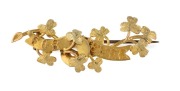 SPIERS 15ct yellow gold Colonial Australian "FOR EVER" bar brooch, New South Wales origin, circa 1870s, stamped "SPIERS, 15ct", ​​​​​​​5cm wide, 6 grams