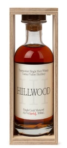 HILLWOOD cask strength matured Tasmanian Single Malt Whisky, (500ml)