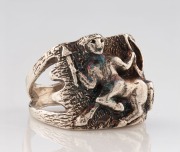 TONY KEAN Australian silver zodiac ring in original box, an impressive weight of 26 grams - 2