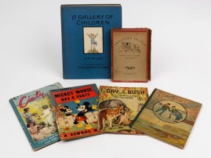 CHILDREN'S BOOKS: selection with hardbound 'A Gallery of Children' by A.A. Milne (5th Edn, 1925) with illustrations by H. Willebeek Le Mair, 105pp, pub. Stanley Paul (London); "Those Boys" by Sale Barker pub, George Routledge (London 1891); Treasure Islan