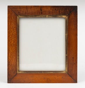 A Colonial picture frame, honeysuckle (silver banksia), pine and cedar, mid 19th century, 27.5 x 25cm, sight 19 x 16.5cm