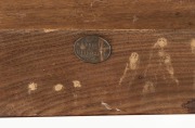 W. H. ROCKE & Co. fiddleback blackwood open front bookshelves, 19th century, ​​​​​​​bearing retailer's label, 71cm high, 121cm wide, 21cm deep - 2