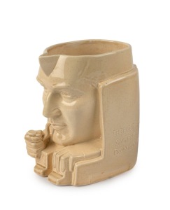 STANLEY MELBOURNE BRUCE, (8th Prime Minister, 1925-28) porcelain character jug designed by Percy Metcalfe for Ashtead Pottery, limited edition 53/500, factory mark, signature an inscription on the base. 18.5cm high.