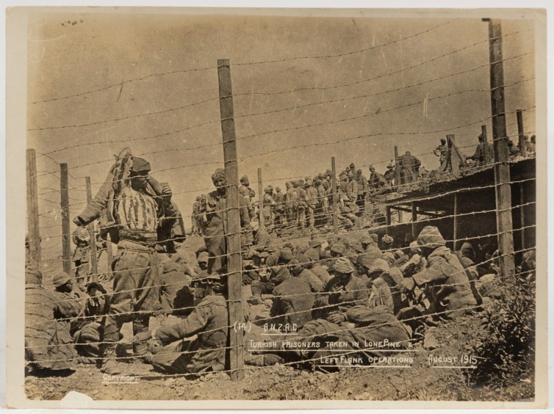 GALLIPOLI - "WITH THE CAMERA AT ANZAC": group of 40 photographs (each 11.5x16cm) taken by three young Australian soldiers Henry James Lowe, Arthur James Cook & George Downs at Anzac Cove and surrounding areas in 1915. This is an almost complete representa