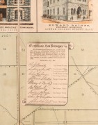 "ILLUSTRATED MAP of MELBOURNE AND SUBURBS Showing Government Sections and Allotments, Railways, Public Buildings, &c, &c. COMPILED from the latest Surveys and most authentic Sources to date. Published by Chas. F. Maxwell and W. Reed Phillips, 74 Chancery - 3