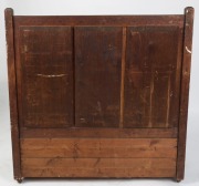 ROBERT PRENZEL (attributed) Australian carved timber hall seat with lift-top storage base impressively carved with gumnuts and leaves, early 20th century, 123cm high, 115cm wide, 55cm deep - 7