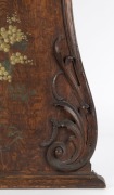 TREEDE&nbsp;& PRENZEL&nbsp;antique fire screen, carved oak with hand-painted wattle blossoms, signed "Treede&nbsp;and Prenzel, 1 Sturt Street S.M. Europ. Lab" 87 x 83cm&nbsp; - 5