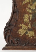 TREEDE&nbsp;& PRENZEL&nbsp;antique fire screen, carved oak with hand-painted wattle blossoms, signed "Treede&nbsp;and Prenzel, 1 Sturt Street S.M. Europ. Lab" 87 x 83cm&nbsp; - 6