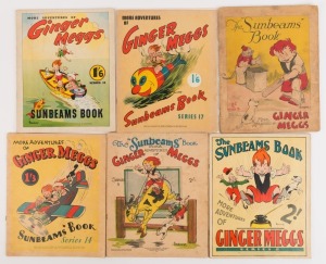 GINGER MEGGS collection of 'The Sunbeams Book', all titled "More Adventures of Ginger Meggs" and comprising Series 3 (1926), 5 (1928), 8 (1931), 14 (1937), 17 (1940) and 19 (1942). (6 vol.)