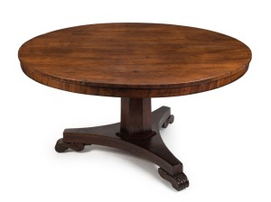 A Colonial Australian cedar circular supper table, early to mid 19th century, 73cm high, 138cm diameter