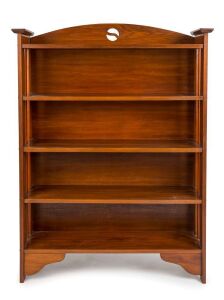 An Australian Arts & Crafts blackwood bookcase, early 20th century, 137cm high, 102cm wide, 27cm deep