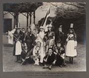 [PHOTOGRAPHIC ALBUM], Large horizontal format album with red leather and gilt lettered title to half-leather & cloth upper board "VICTORIAN CELEBRATIONS MAY 1901" and further titled on the marbled free endleaf "A SOUVENIR of the Visit of Their Royal Highn - 2