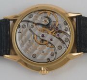 PATEK PHILIPPE gold case gent's manual wristwatch with baton numerals and subsidiary dial, 3.5cm wide including crown - 7