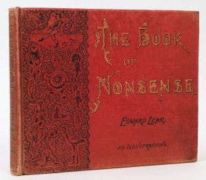 EDWARD LEAR (1812 - 1888), The Book of Nonsense, [London; Frederick Warne & Co., 1899], decorated red cloth boards.