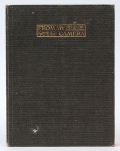 A photograph album titled "From My Camera" with photos taken by Noel Swinnerton of Balmain; each of the (32) prints is annotated and most are dated. They include the Sydney Harbour Bridge on 19th March 1932, Smithy and the Southern Cross at Mascot Aerodro