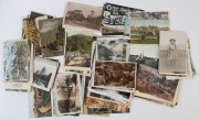  AUSTRALIA: 1900s-1950s array with Melbourne street scenes and views, also MCG card showing "English Eleven at play in 1904", "The Glaciarium - Melbourne", "Echuca Park", 1930s-60s real-photo cards including "Mildura Base Hospital", "Main Street, Stawell" - 2