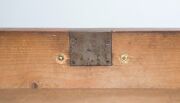 A George I English chest on chest, walnut and pine with cockbeaded&nbsp;trim,&nbsp;concave moulded base rail, attractive cast brass drop handles (hand made but of a later period) and original brass escutcheons, circa 1725, 170cm high, 98cm wide, 51cm deep - 8