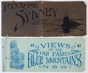 Two souvenir panoramic publications: I.) Panoramic Sydney, II.) Views Of The Famed Blue Mountains, N.S.W. ​​​​​​​23 x 56cm each