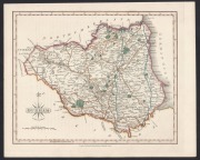 ENGLISH COUNTY MAPS including Durham, Glamorganshire, Gloucestershire, Monmouthshire, South Wales, etc. (8); various publishers, late 18th - mid-19th Century. - 2