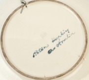 PICTON HOPKINS pottery platter with Aboriginal figure, signed "Picton Hopkins, Australia", ​​​​​​​31.5cm diameter - 2