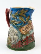 DIANA POTTERY "Waltzing Matilda" musical pottery jug, 20cm high - 2