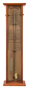 ADMIRAL FITZROY'S BAROMETER adapted to the Southern Hemisphere by R. L. J. ELERRY Esq. of the Melbourne Observatory, 20th century, 94.5cm high