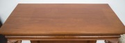 An early Australian Colonial cedar console table (Loudon's Encyclopaedia, 1833), circa 1835, top replaced, has been restored in the late 20th century, 89cm high, 106cm wide, 50cm deep Note: The matching pair is illustrated in "Australian Furniture Pictor - 2