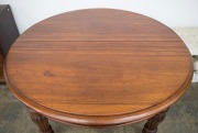 A fine Colonial Australian cedar three leaf extension D-end dining table, 19th century, 74cm high, 137cm (extends to 314cm) wide, 137cm deep - 3
