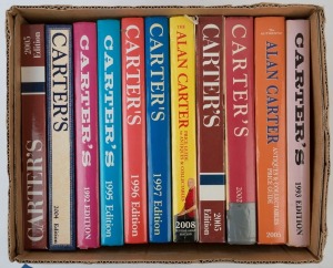 CARTER'S PRICE GUIDE, (11 vols.)