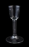 An antique English glass with air bubble stem, 18th/19th century, 14.5cm high - 2