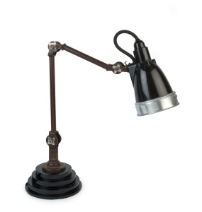 A vintage industrial desk lamp by W.R. TERRY of Melbourne, mid 20th century, 70cm high