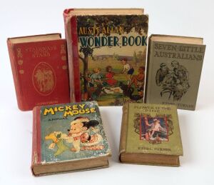 CHILDRENS BOOKS comprising three books by ETHEL TURNER, Australian Wonder Book with illustrations by IDA RENTOUL OUTHWAITE, and Mickey Mouse Annual, (5 books)