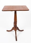 A Georgian mahogany tilt-top wine table, early 19th century, 68cm high, 51cm wide, 40cm deep