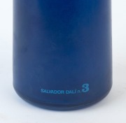 SALVADOR DALI blue glass water bottle, 33cm high - 2