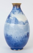 ROYAL DOULTON "Blue Children" English porcelain vase, stamped "Royal Doulton, England", 23.5cm high - 2