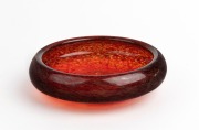 MONART Scottish orange and red art glass bowl, circa 1930, 12cm diameter