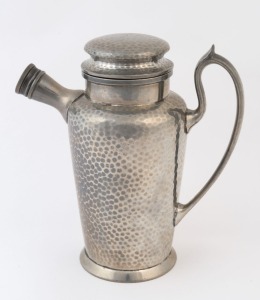 Vintage pewter cocktail shaker by Travis, Wilson & Co. of Sheffield, circa 1920s, ​​​​​​​20cm high