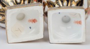 ROYAL CROWN DERBY pair of antique English porcelain ewers, 19th century, red factory mark to bases, ​​​​​​​27cm high - 4