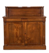 William IV English rosewood chiffonier, circa 1840, 119cm high, 116cm wide, 41cm deep