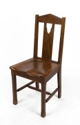 An antique Tasmanian blackwood chair with saddle seat, 19th/20th century, 97cm high