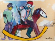 JOHN HOWLEY (1931-2020), (the rocking horse), oil on board, signed lower right "Howley, '83", 75 x 100cm, 87 x 112cm overall