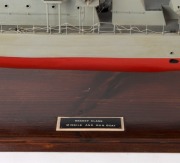 RESHEF CLASS scratch-built model missile & gunboat, on stand, 124cm long - 2