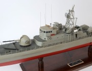 RESHEF CLASS scratch-built model missile & gunboat, on stand, 124cm long - 3