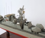 RESHEF CLASS scratch-built model missile & gunboat, on stand, 124cm long - 4