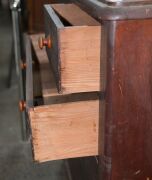 An Australian cedar five drawer chest, 19th century, ​​​​​​​107cm high, 103cm wide, 40cm deep - 3