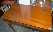 An Australian cedar two drawer hall table, New South Wales origin, circa 1860, 74cm high, 90cm wide, 51cm deep - 2
