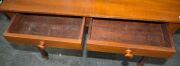 An Australian cedar two drawer hall table, New South Wales origin, circa 1860, 74cm high, 90cm wide, 51cm deep - 3
