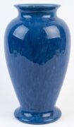 REGAL MASHMAN pair of blue glazed mantel vases,  incised mark "Regal Mashman, 22", ​​​​​​​29cm high - 8