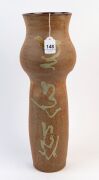 WANDA GARNSEY&nbsp;tall studio pottery brown glazed vase, seal mark near base, ​​​​​​​45cm high - 2
